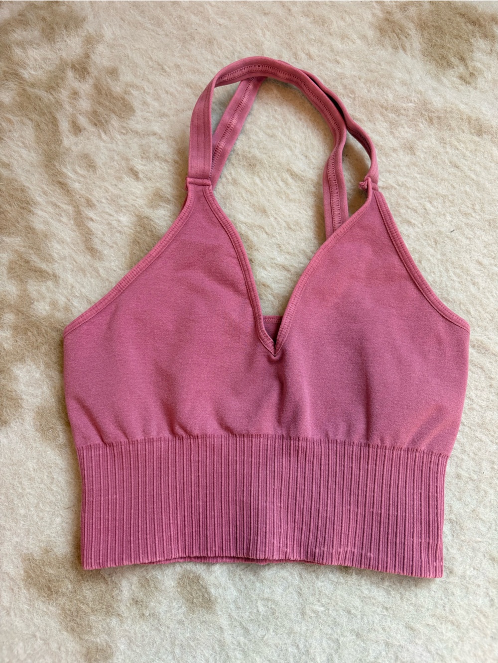 Free People Good Karma V neck Longline Bra